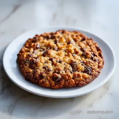 Crispy Rice Krispie Chocolate Chip Cookie with Caramelized Edges