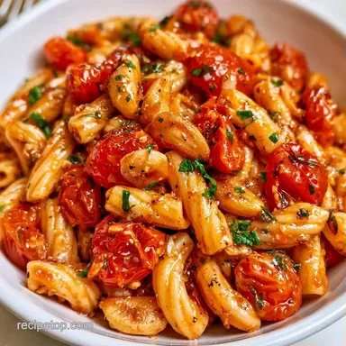Roasted Cherry Tomatoes with Pasta for 4 Recipe Card