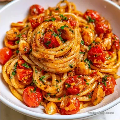 Roasted Cherry Tomatoes with Pasta for 4