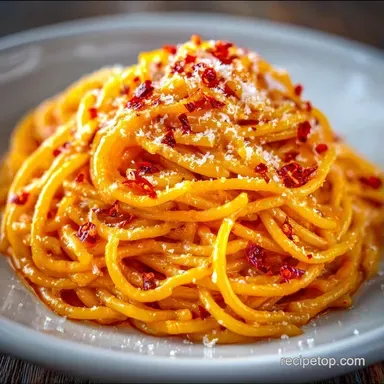 Roasted Red Pepper Pasta in 25 Minutes Recipe Card