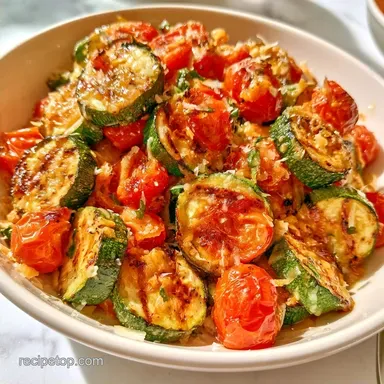 Roasted Zucchini and Tomatoes: 30 Min