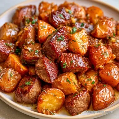 Steak Potato Packets in 30 Minutes Recipe Card