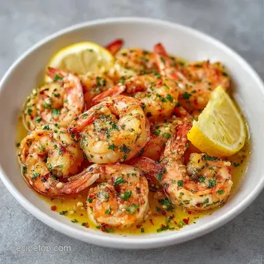 Summer Garlic Lemon Shrimp in 25 Minutes Recipe Card