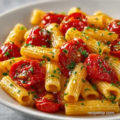 Summer Tomato Pasta Dish in 25 Minutes Recipe Card