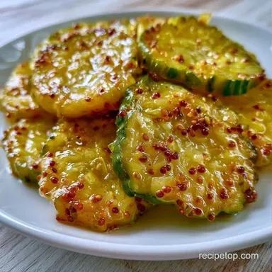 Sweet Tangy Pickles with Cider Vinegar Recipe Card