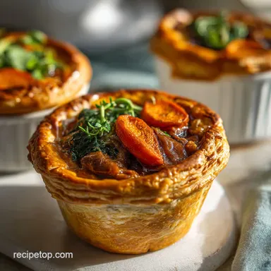 Traditional Irish Pasties Recipe for 6 Servings Recipe Card