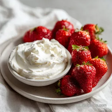 Valentine Strawberry Dessert Dip No-Bake