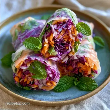 Vegetarian Rice Paper Rolls in 30 Minutes