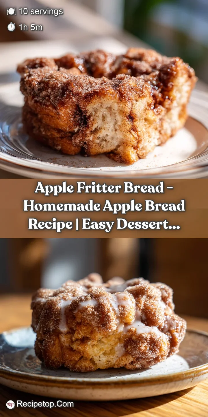 Close-up of a chewy apple fritter with a sweet, crackled cinnamon glaze topping.