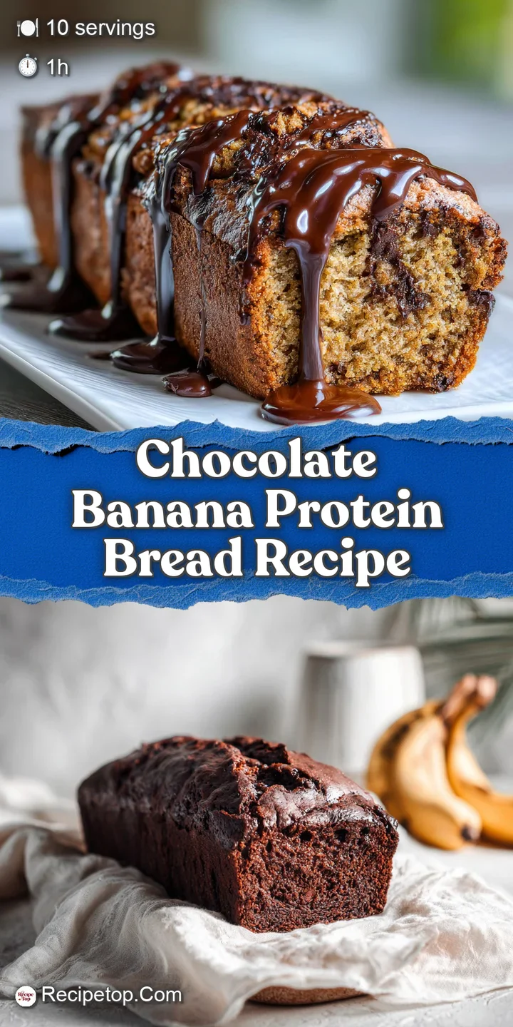 Close-up of chocolate chip studded banana bread reveals moist crumb & gooey chocolate. A tempting indulgence that is also ...