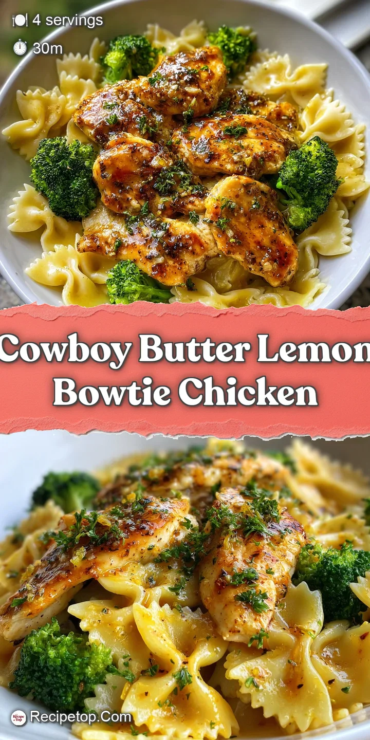 Close-up reveals tender chicken and pasta coated in rich, glossy sauce, hinting at a burst of savory, tangy flavor.