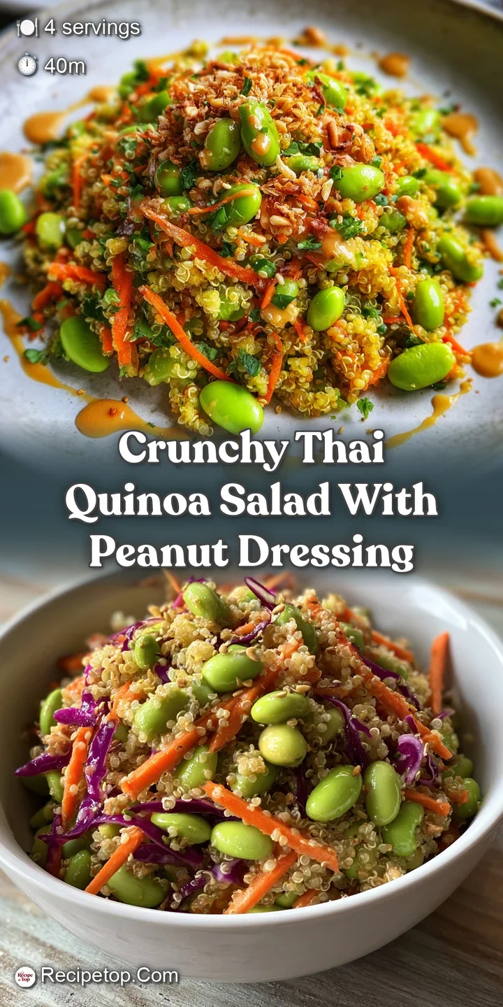 A tantalizing quinoa salad boasts a symphony of colors and textures. Glossy dressing coats every bite, promising freshness.