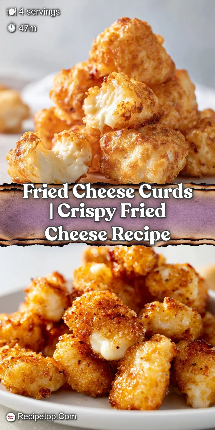 A close-up of a golden-brown breaded bite with melted, stretchy white cheese pulling away from the center.