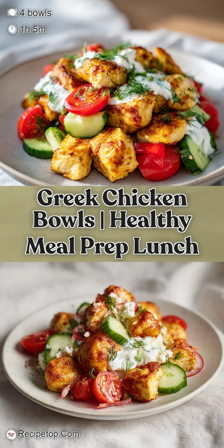 Close-up of juicy charred chicken breast topped with a dollop of creamy white tzatziki and a sprinkle of green herbs.