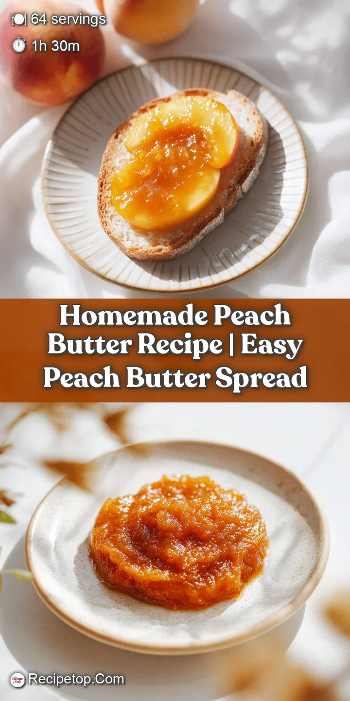 Close-up of luscious, deep orange peach butter with a rich, glossy sheen, hinting at caramelized sweetness.