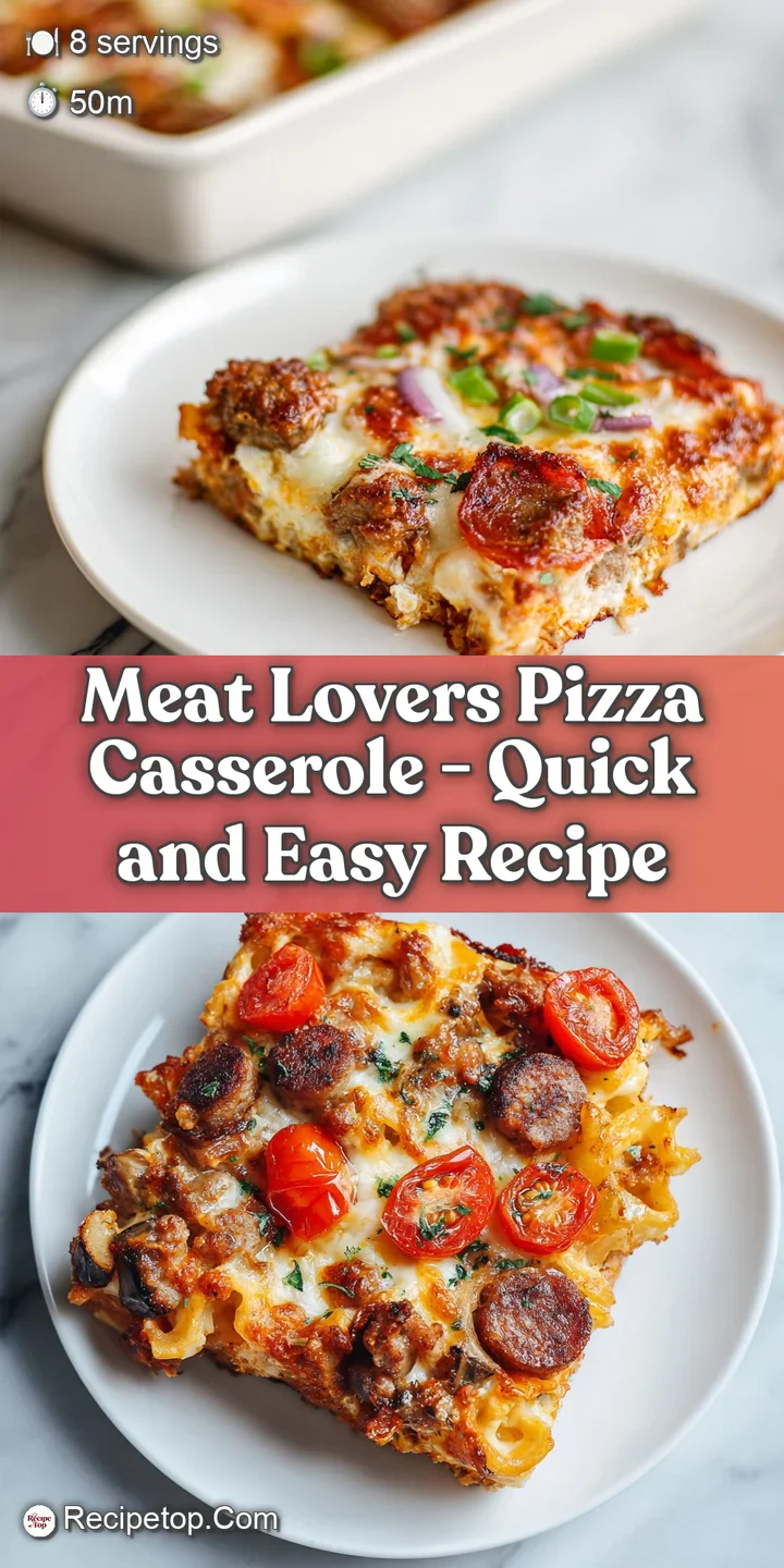 A rich, bubbling bite of cheesy casserole showcasing browned Italian sausage and vibrant red peppers.
