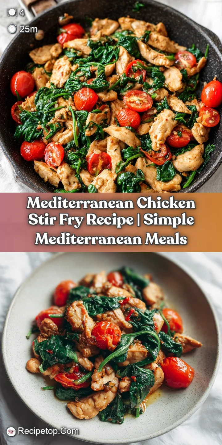 Close-up of tender chicken and crisp bell peppers in a savory sauce, garnished with fresh herbs.