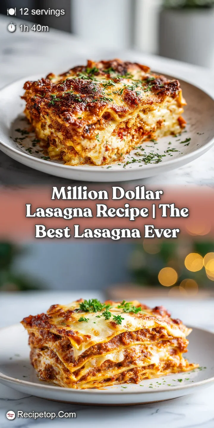 Close-up of molten cheese stretching from a rich lasagna noodle, with hints of red sauce and creamy b&eacute;chamel.