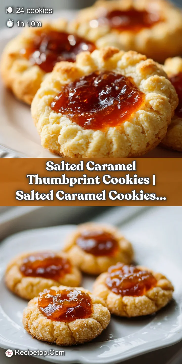 Macro view of a velvety golden cookie featuring a swirl of melted caramel and translucent salt crystals.