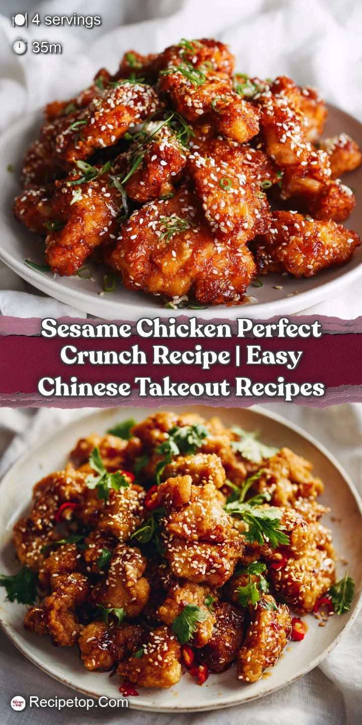 Close-up of a succulent, perfectly fried chicken bite coated in a sweet and savory sticky glaze with visible sesame seeds.