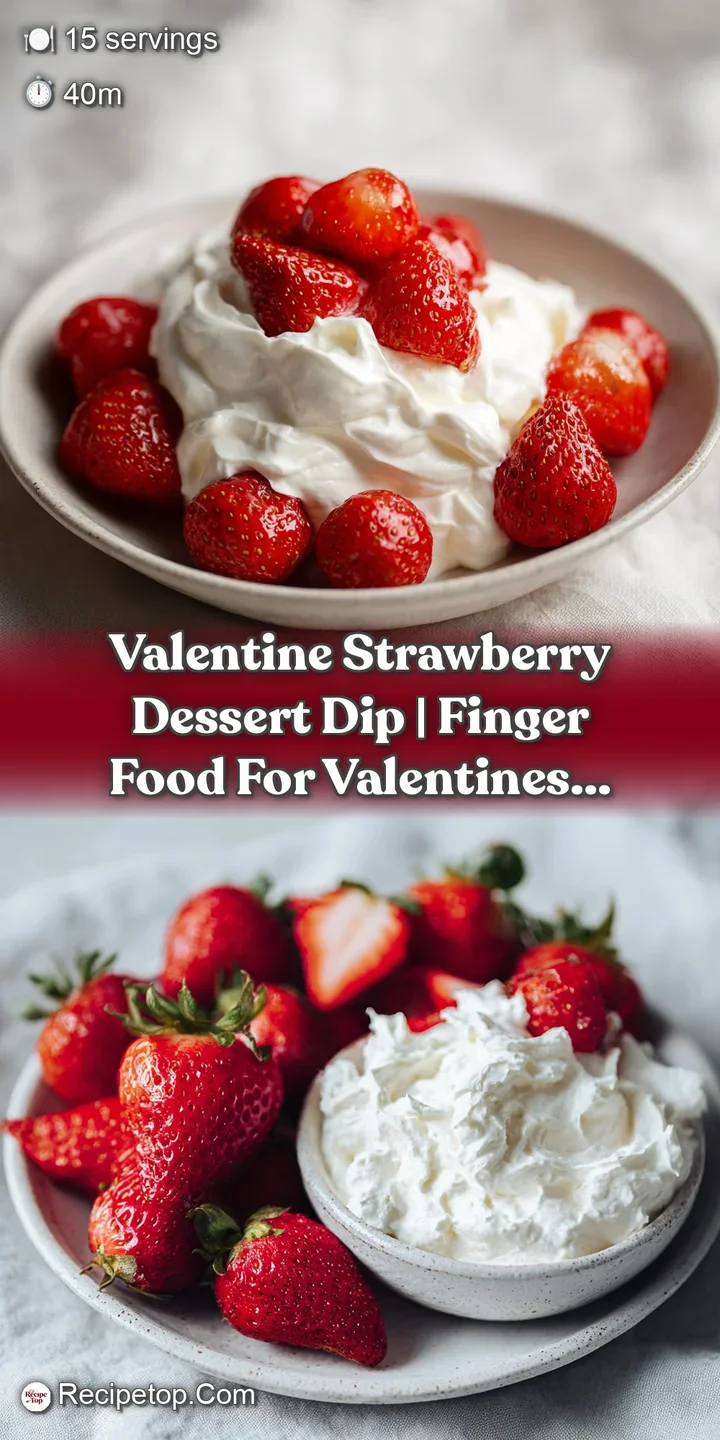 Macro shot of a juicy strawberry slice dipping into thick, velvety pink cream with tiny air bubbles and glossy seeds.
