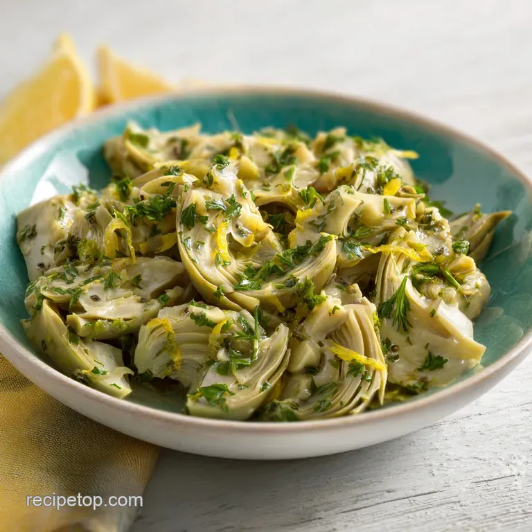 Italian Artichoke Salad with Lemon and Garlic