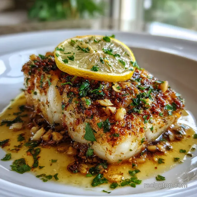 Baked Cod with Lemon and Garlic: Zesty Finish