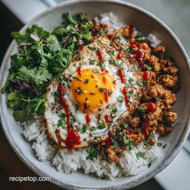 Bang Bang Ground Turkey Rice Bowl
