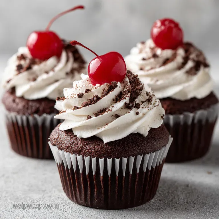 Black Forest Cupcakes: Silky and Rich