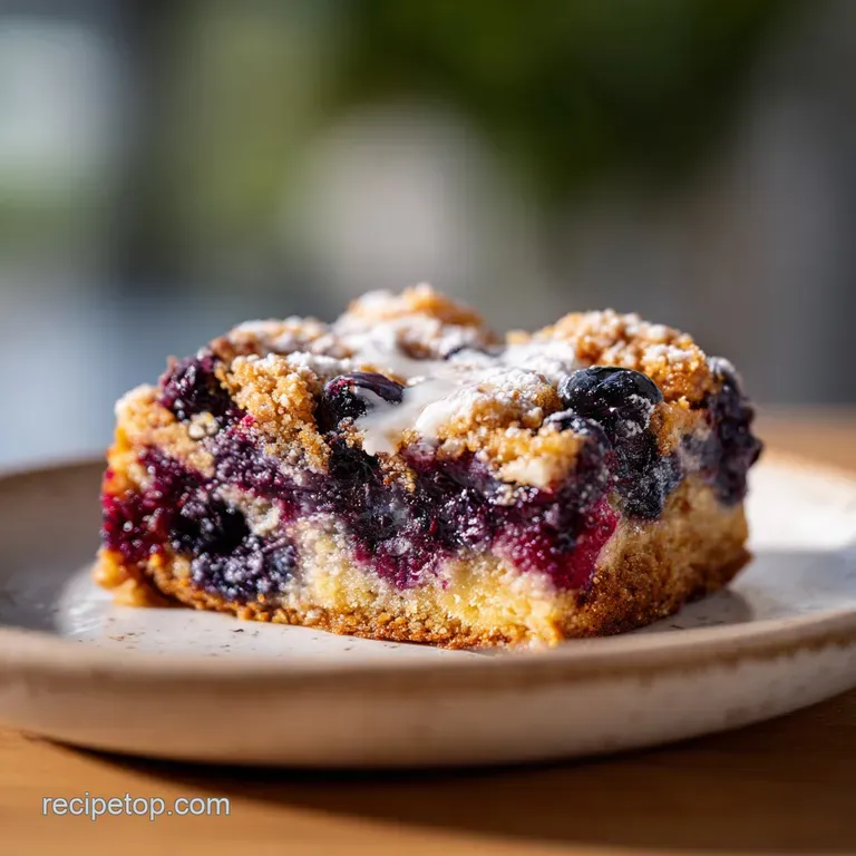 Brown Butter Blueberry Blondies