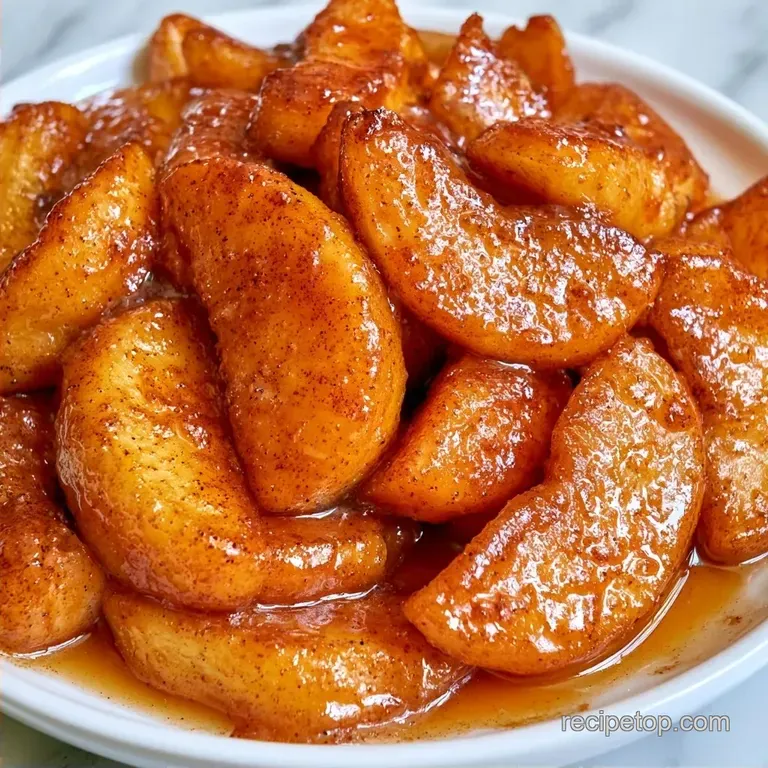 Old Fashioned Brown Sugar Cinnamon Apples: Glazed