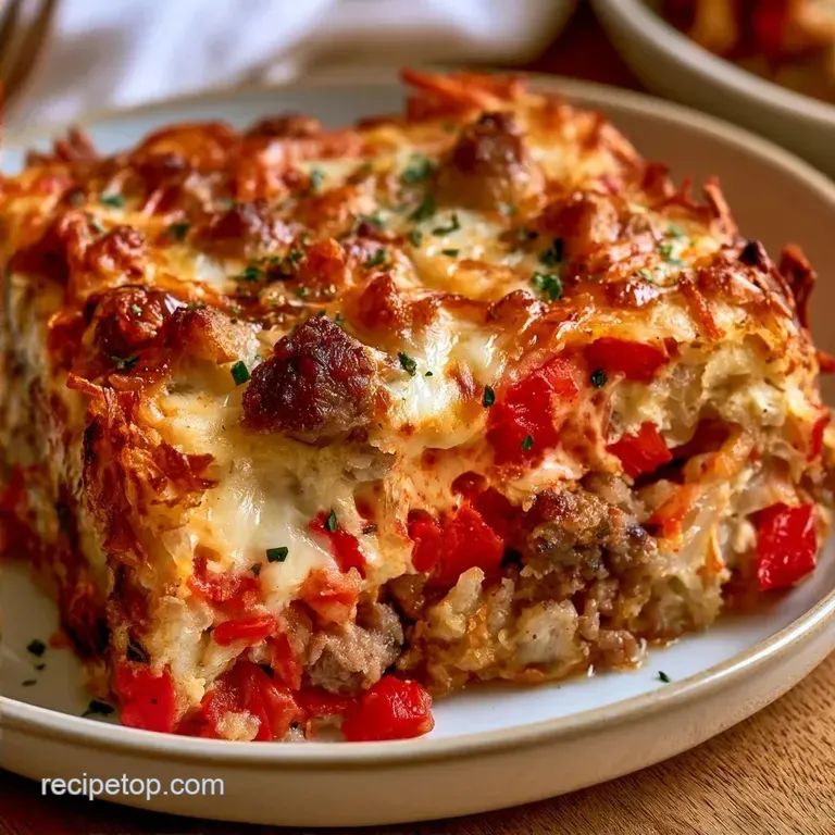 Campfire Breakfast Casserole with Hash Browns