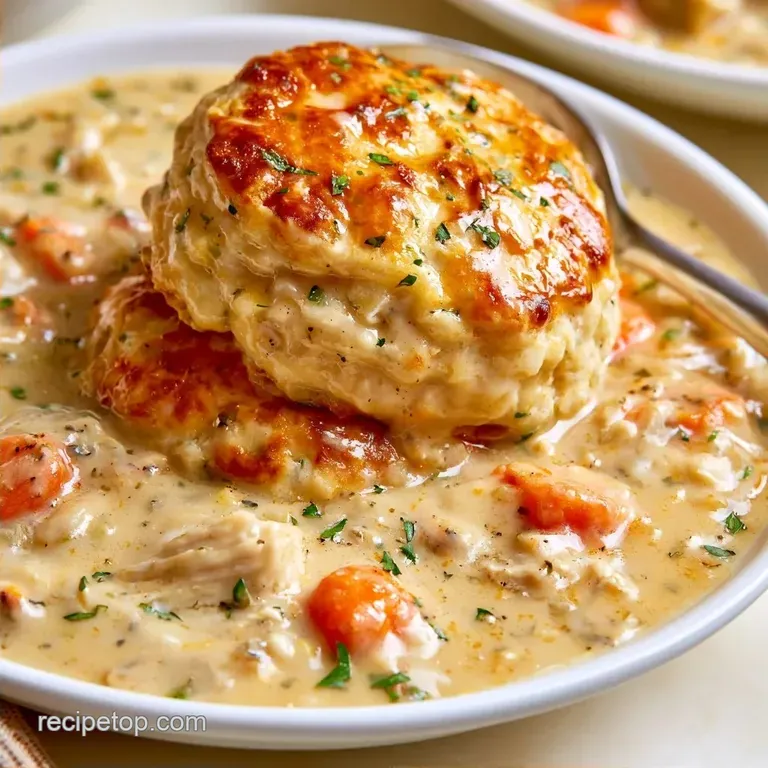 Campfire Chicken Pot Pie with Buttery Biscuits