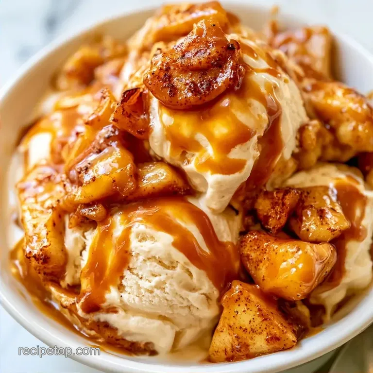 Caramel Apple Ice Cream: No-Churn and Creamy