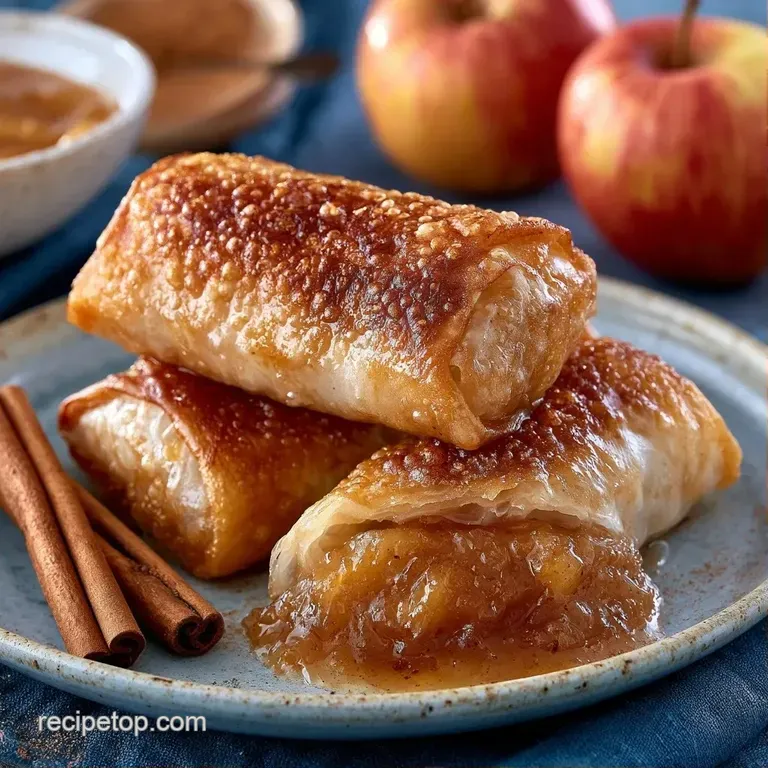 Neatly arranged sticky rice spirals on a slate board with crisp apple slices and a swirl of creamy caramel sauce.