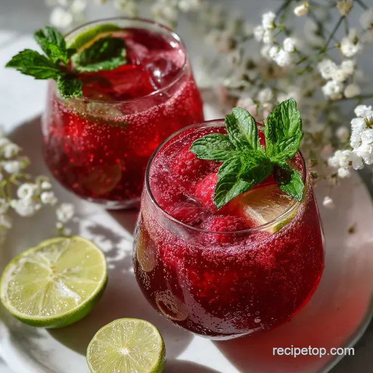 Cheers to Galentines: Floral Hibiscus Fizz