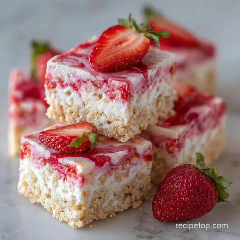 Cheesecake rice krispie treat square on a white plate, dusted with graham cracker crumbs. Simple elegance.