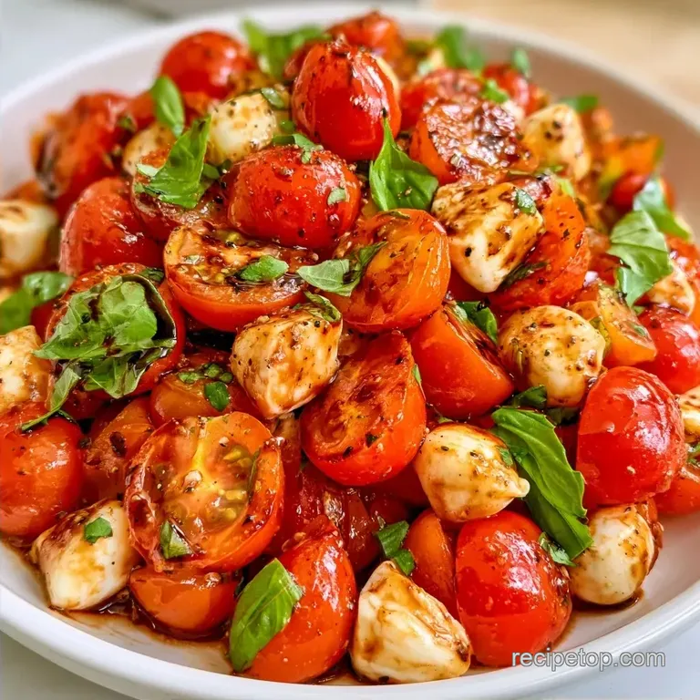 Cherry Tomato Mozzarella Salad in 10 Minutes