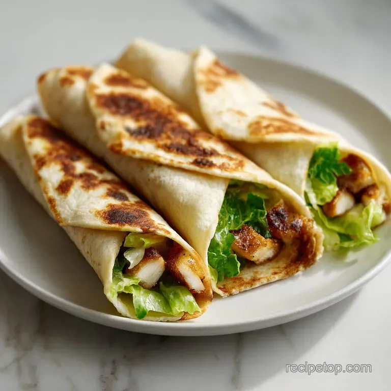 Two sliced crispy wraps on a white platter, paired with a side of fresh garden salad and shaved parmesan cheese.