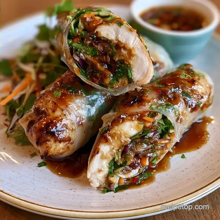 Failure-Proof Chicken Rice Paper Rolls