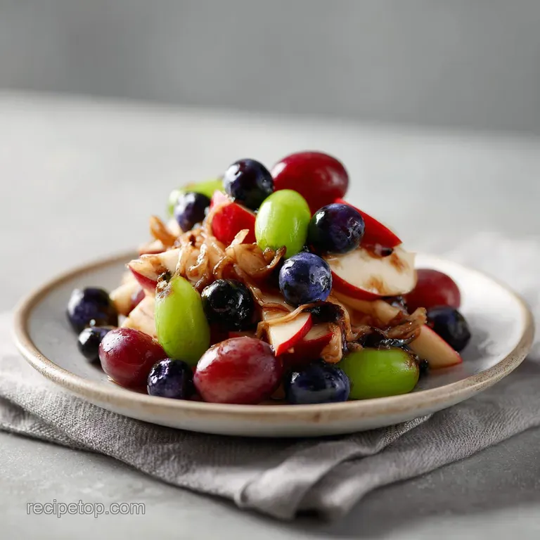Cinnamon Apple and Red Grape Salad: Crunchy and Sweet
