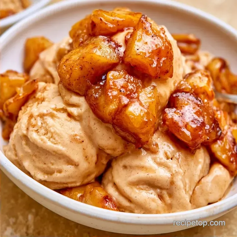 Cinnamon Apple Ice Cream with Granny Smith Apples