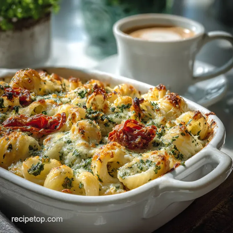 Comforting Cottage Cheese Pasta Bake Dinner Recipe