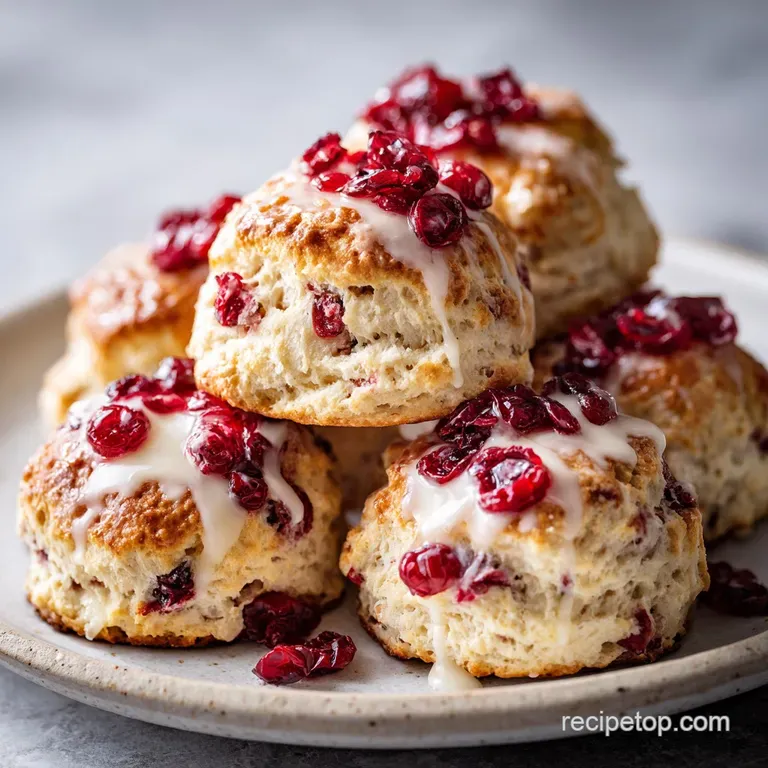 Cranberry Orange Sour Cream Scones Recipe
