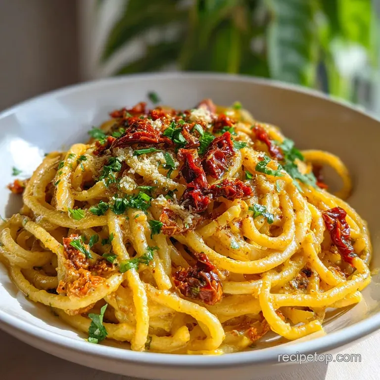 Creamy Sun Dried Tomato Pasta