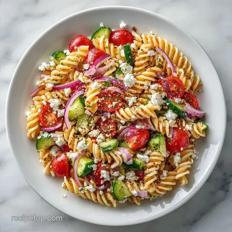 Cucumber Tomato Pasta Salad: Tangy and Crisp