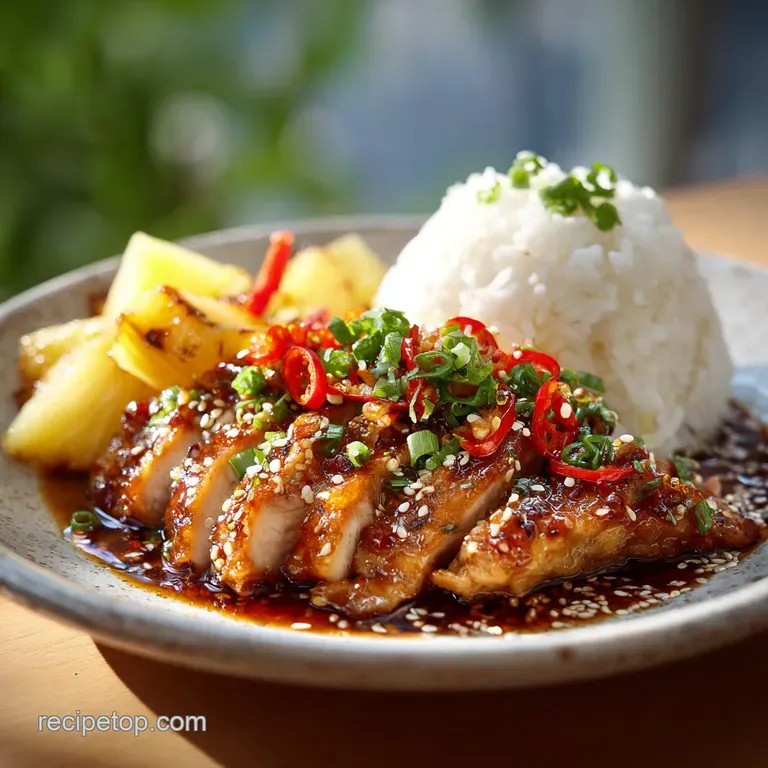 Hawaiian Pineapple Chicken with Citrus Glaze