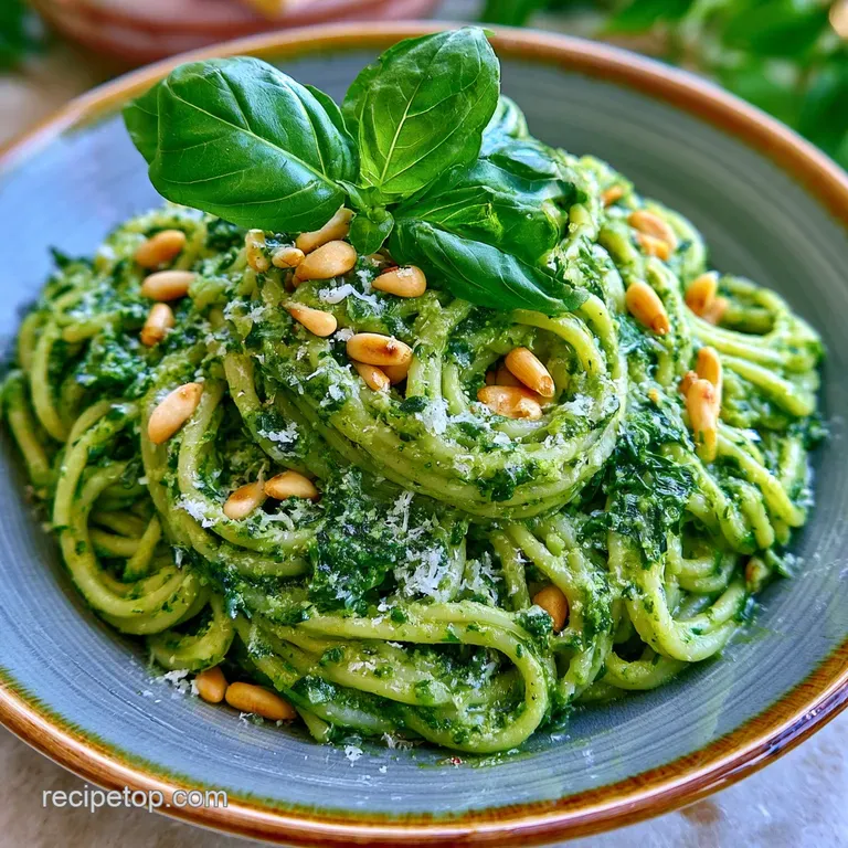 Fresh Basil Pesto Pasta: Vibrant and Nutty
