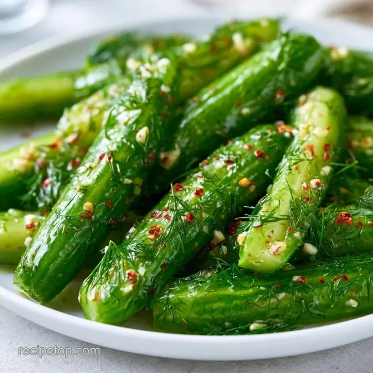 Fresh Dill Pickles with Garlic