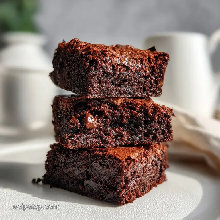 A rich brownie square topped with vanilla ice cream, drizzled with chocolate, and garnished with a bright red cherry.